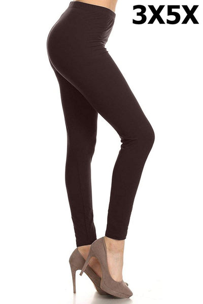 BRUSHED Extra Plus Solid Full Length Leggings – Love Handles Boutique